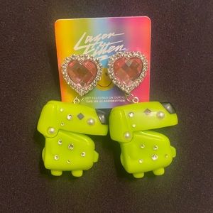Laser Kitten McDonalds Tomagatchi Earrings
